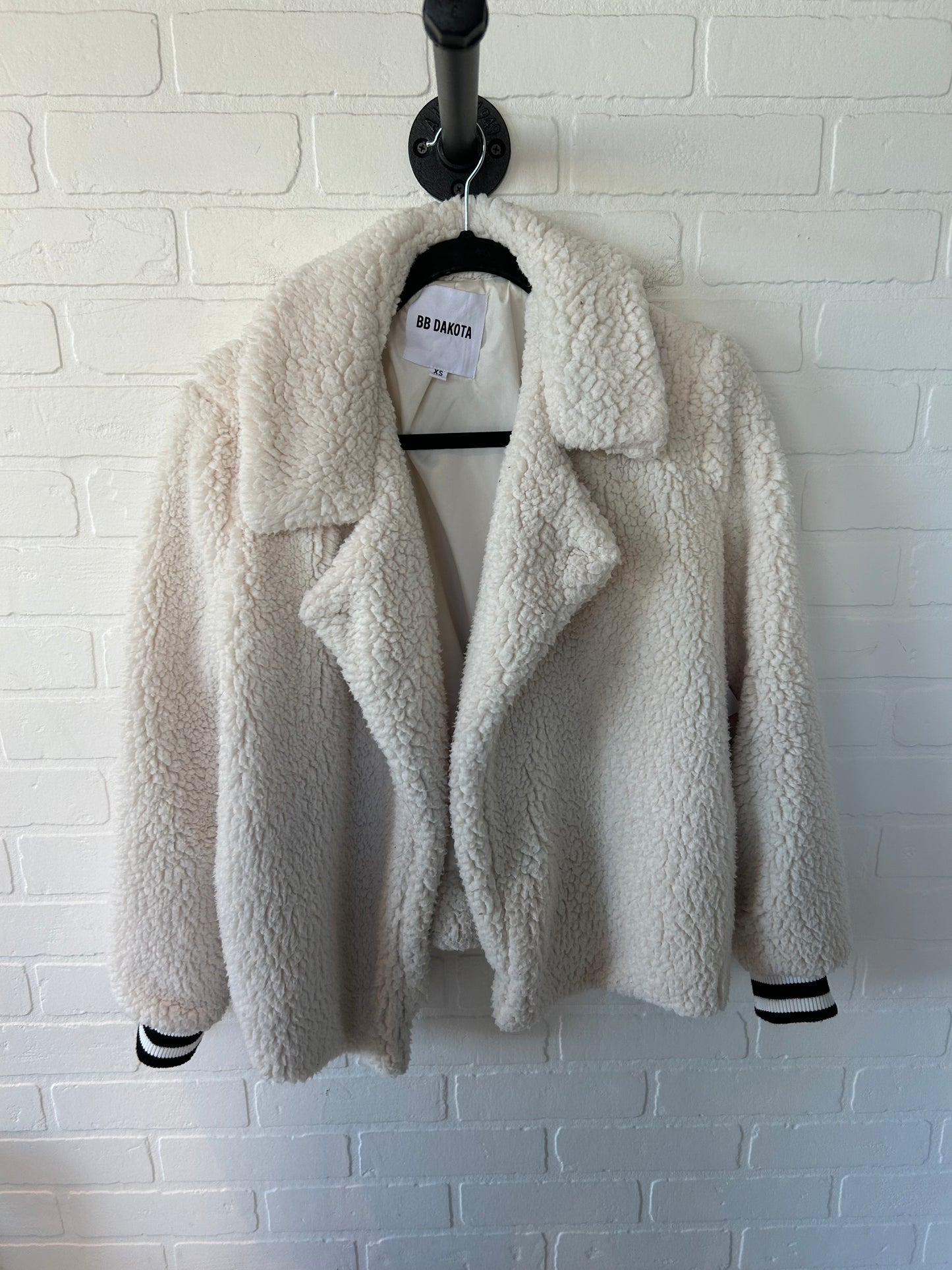 Jacket Faux Fur & Sherpa By Bb Dakota In Cream, Size: Xs