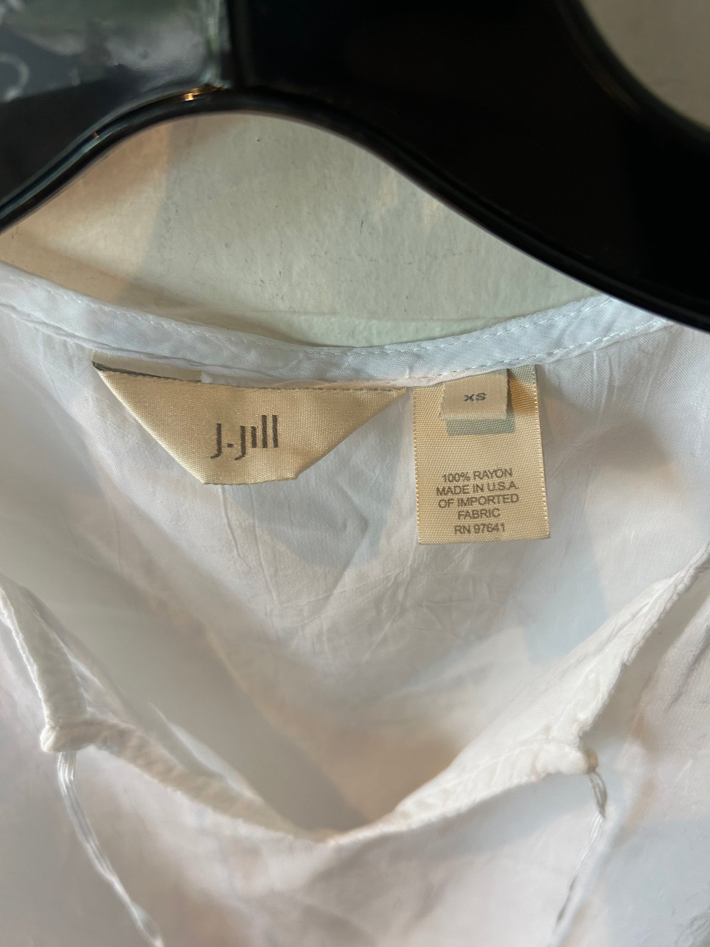 Top Long Sleeve By J. Jill In White, Size: Xs