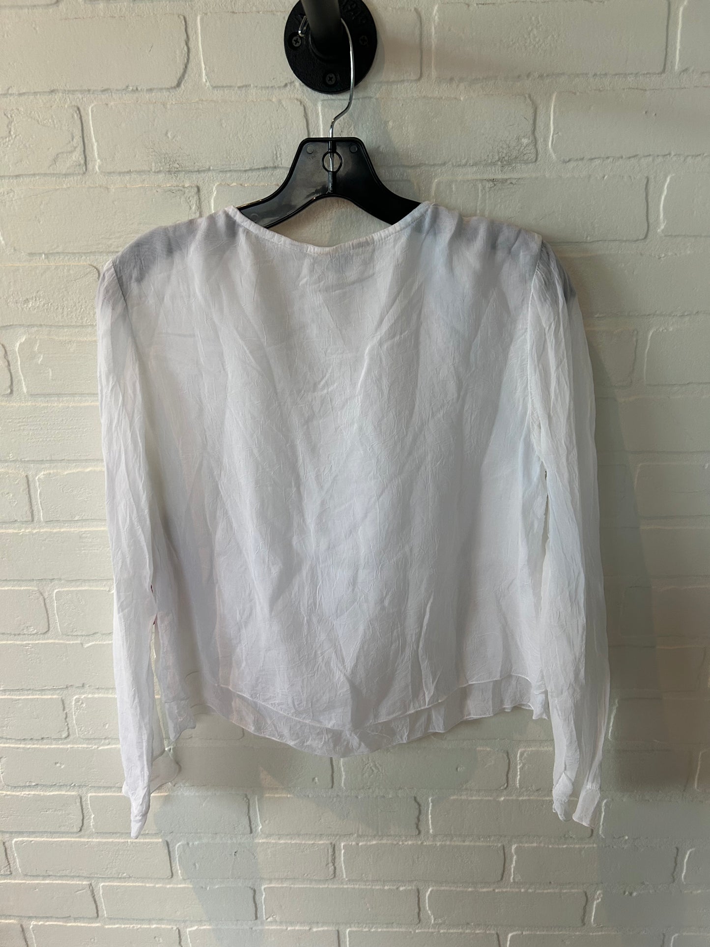 Top Long Sleeve By J. Jill In White, Size: Xs