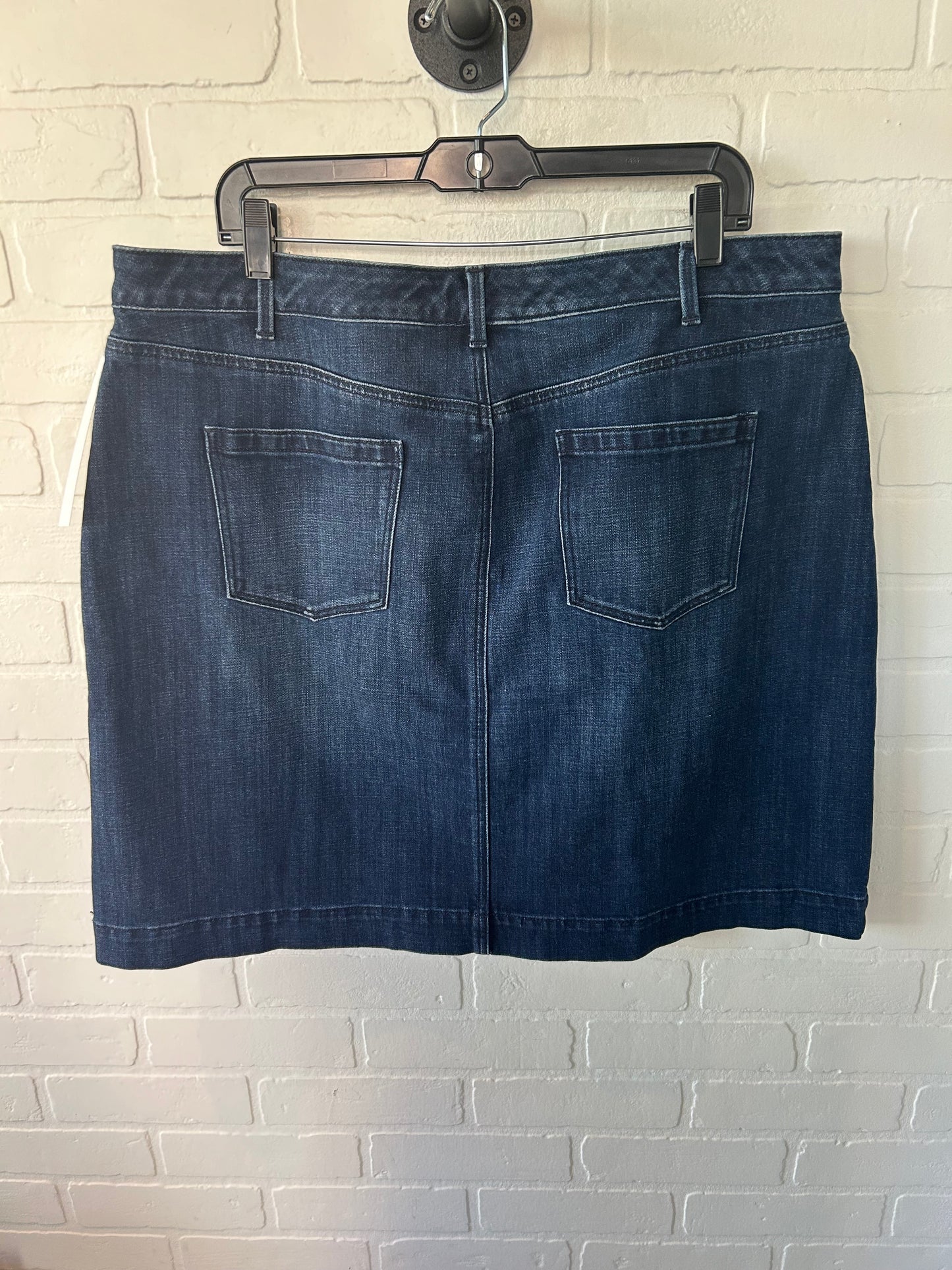 Skirt Mini & Short By Talbots In Blue Denim, Size: 16