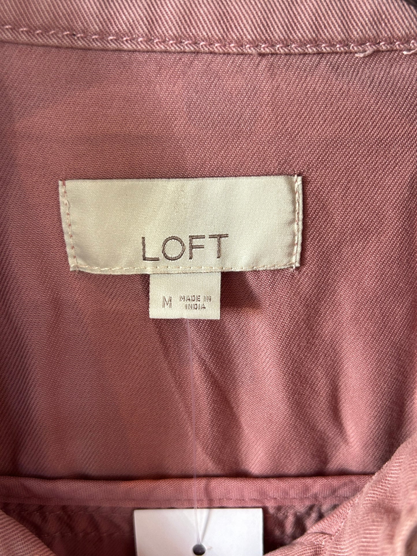 Jacket Utility By Loft In Pink, Size: M