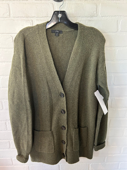 Sweater Cardigan By J. Crew In Green, Size: S