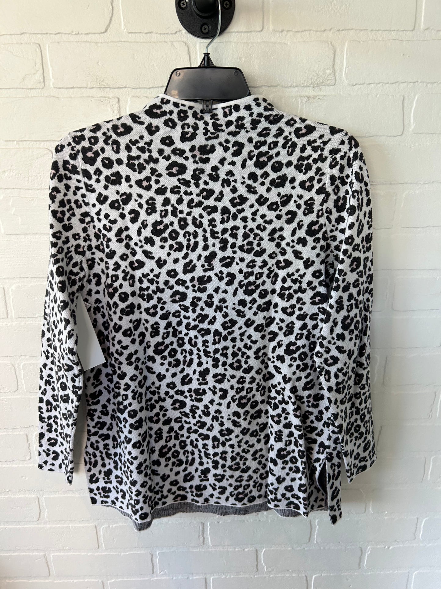 Sweater By Loft In Black & White, Size: M