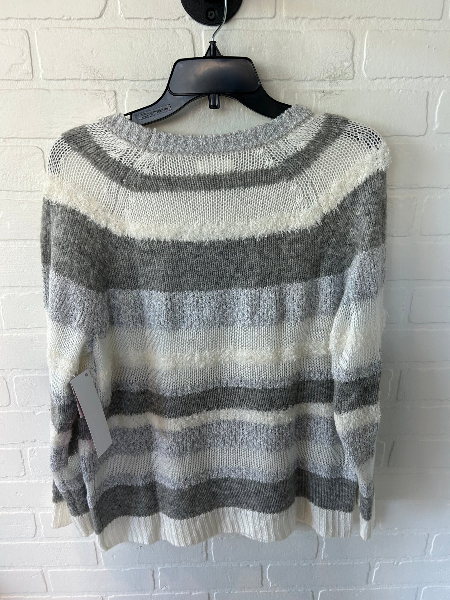 Sweater By Lou And Grey In Cream & Grey, Size: M