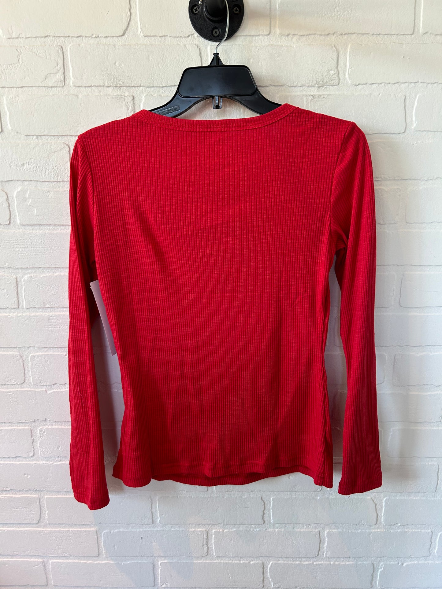 Top Long Sleeve Basic By Cme In Red, Size: S