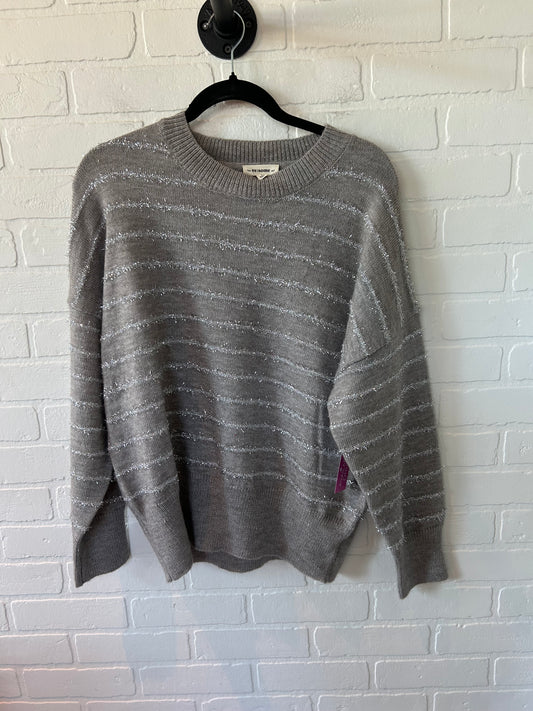 Sweater By Ee Some In Grey & Silver, Size: S