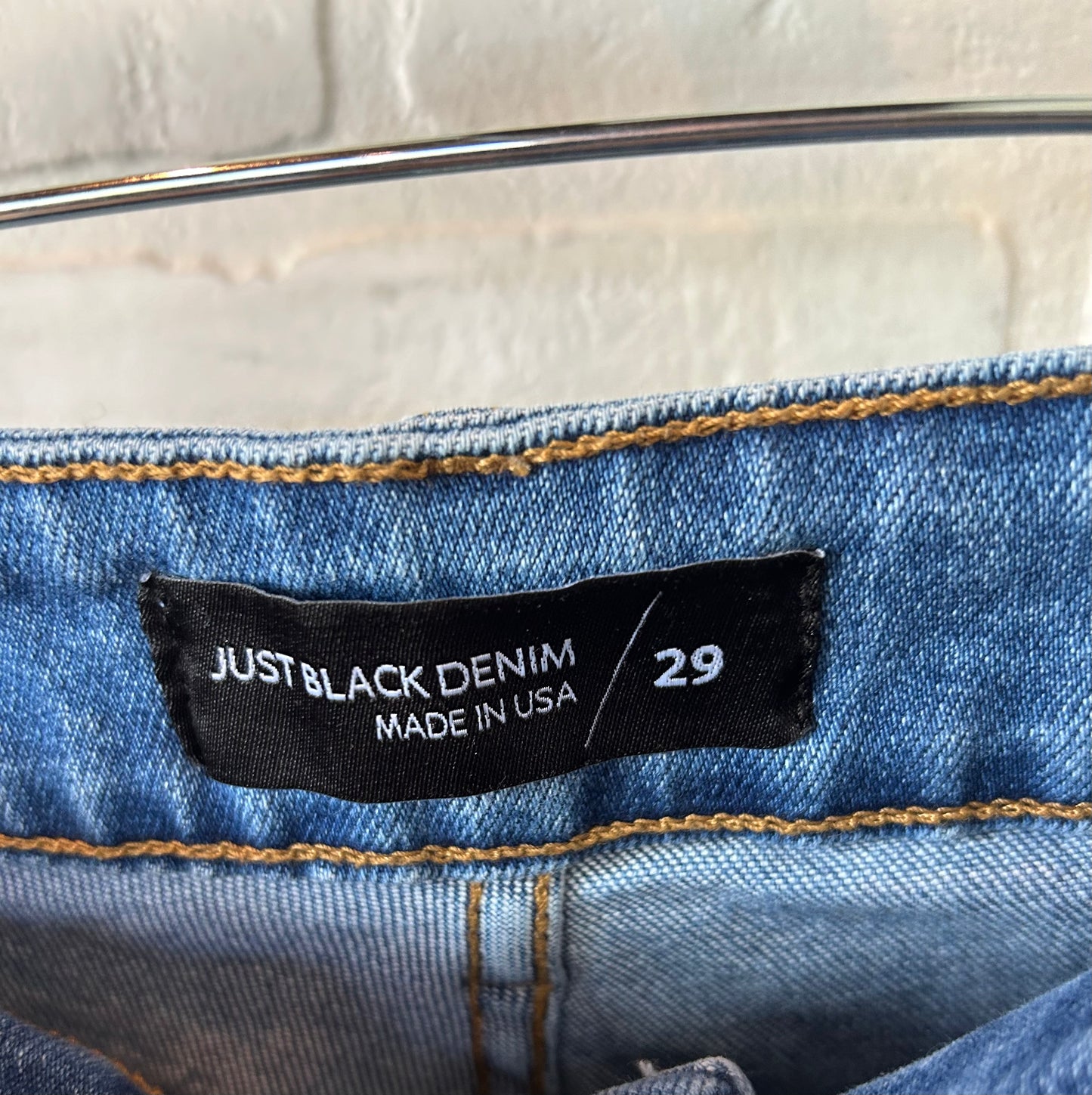 Jeans Straight By Just Black In Blue Denim, Size: 8