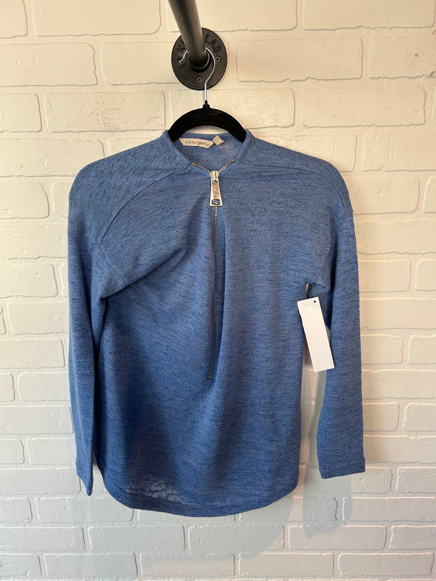 Top Long Sleeve By Soft Surroundings In Blue, Size: Xs