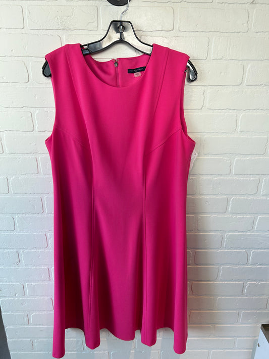 Dress Casual Midi By Tommy Hilfiger In Pink, Size: 1x