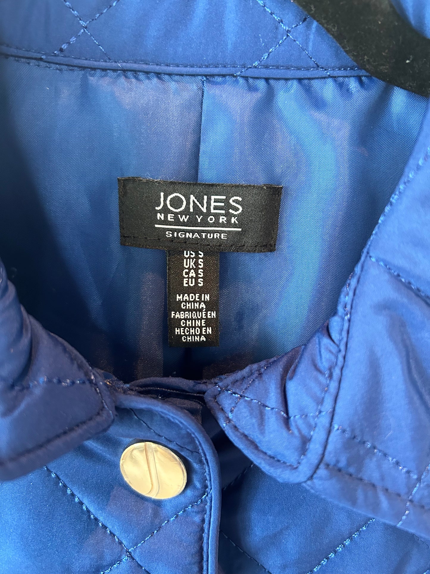 Jacket Puffer & Quilted By Jones New York In Blue, Size: S