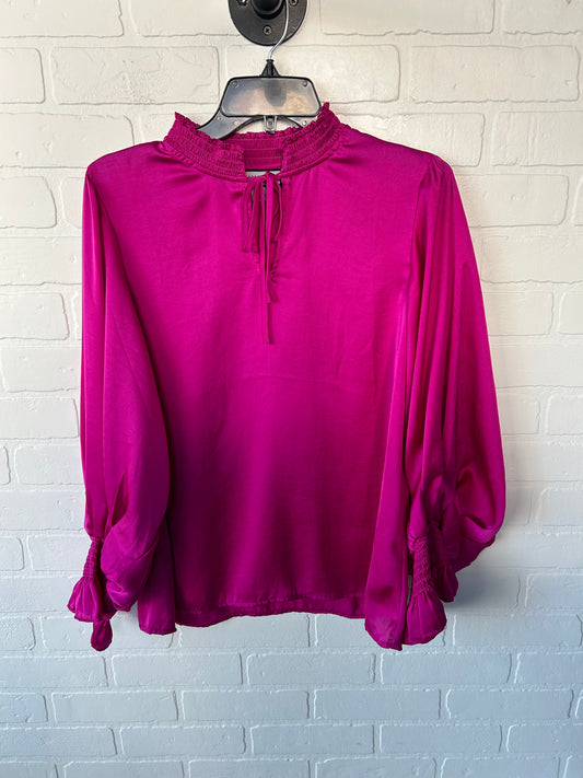 Top Long Sleeve By Clothes Mentor In Pink, Size: L