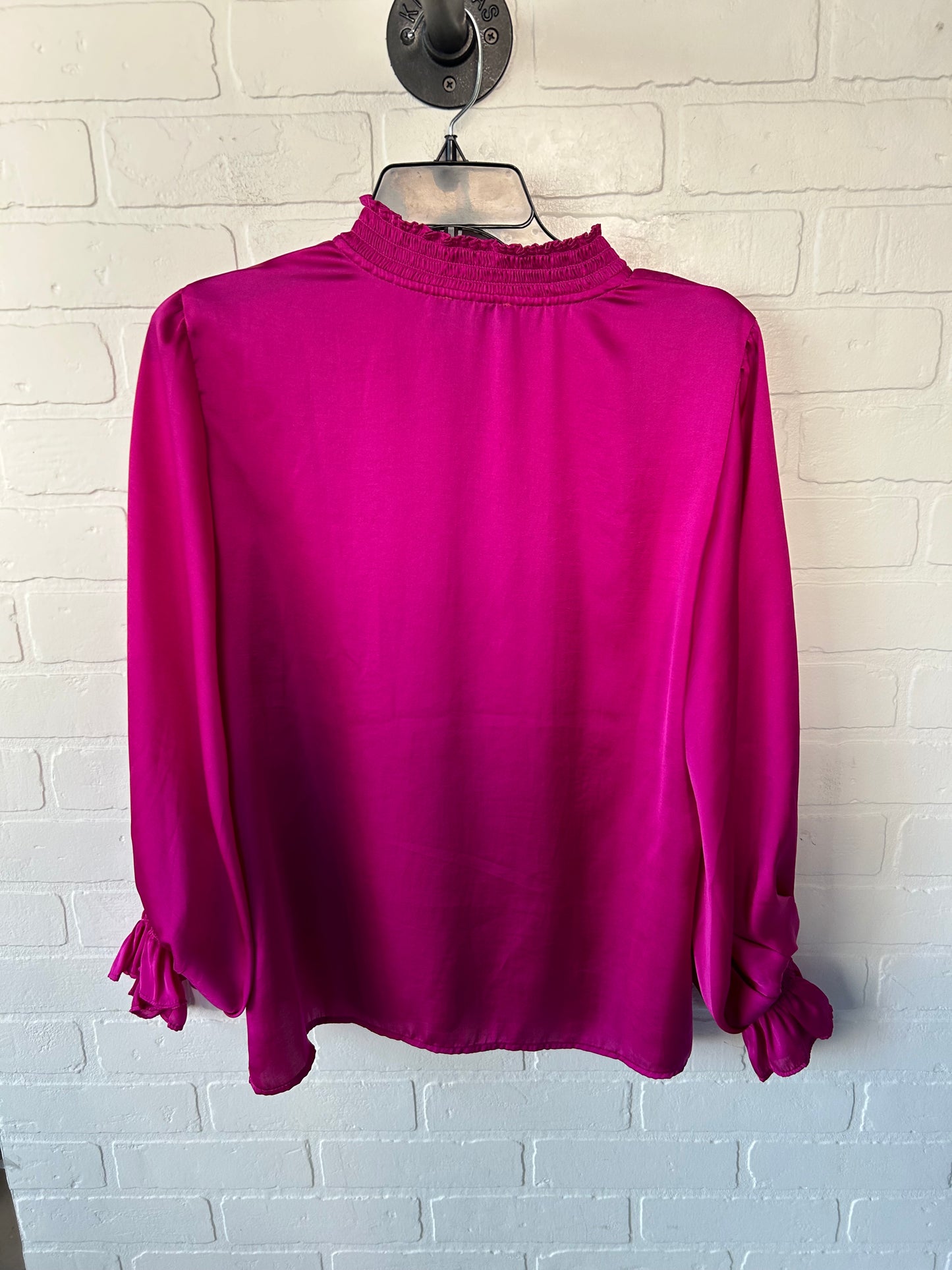 Top Long Sleeve By Clothes Mentor In Pink, Size: L