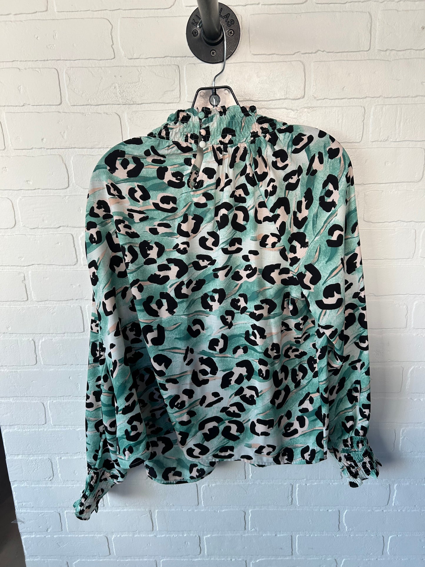 Top Long Sleeve By Nine West In Green, Size: L