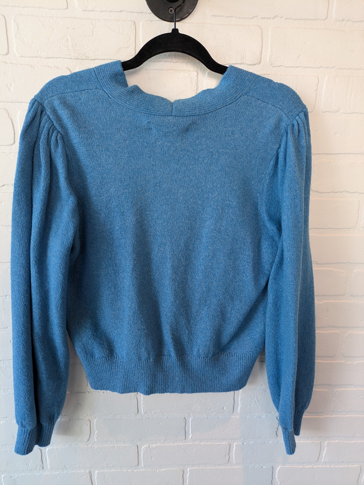 Sweater Cardigan By Loft In Blue, Size: M