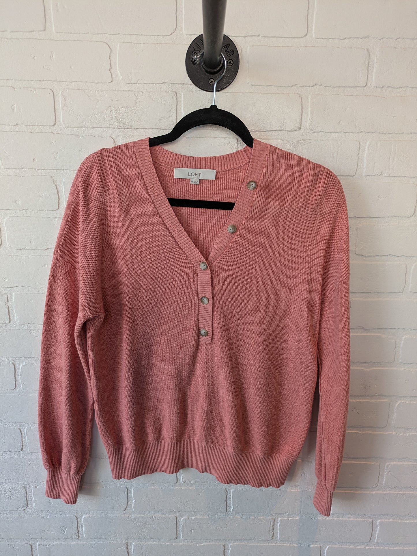 Sweater By Loft In Peach, Size: M