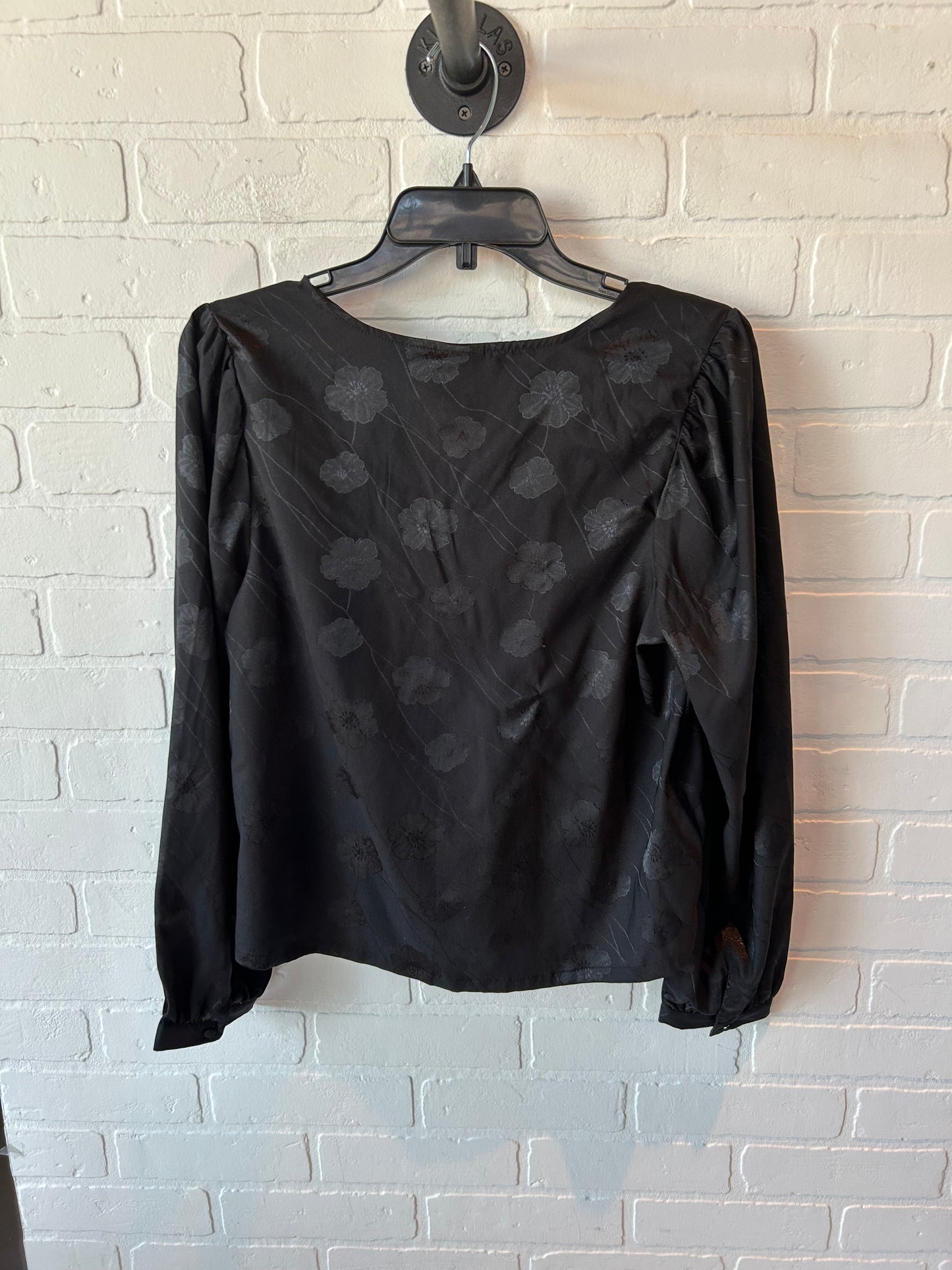 Top Long Sleeve By A New Day In Black, Size: S