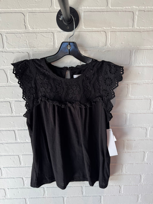 Top Sleeveless By Lc Lauren Conrad In Black, Size: M