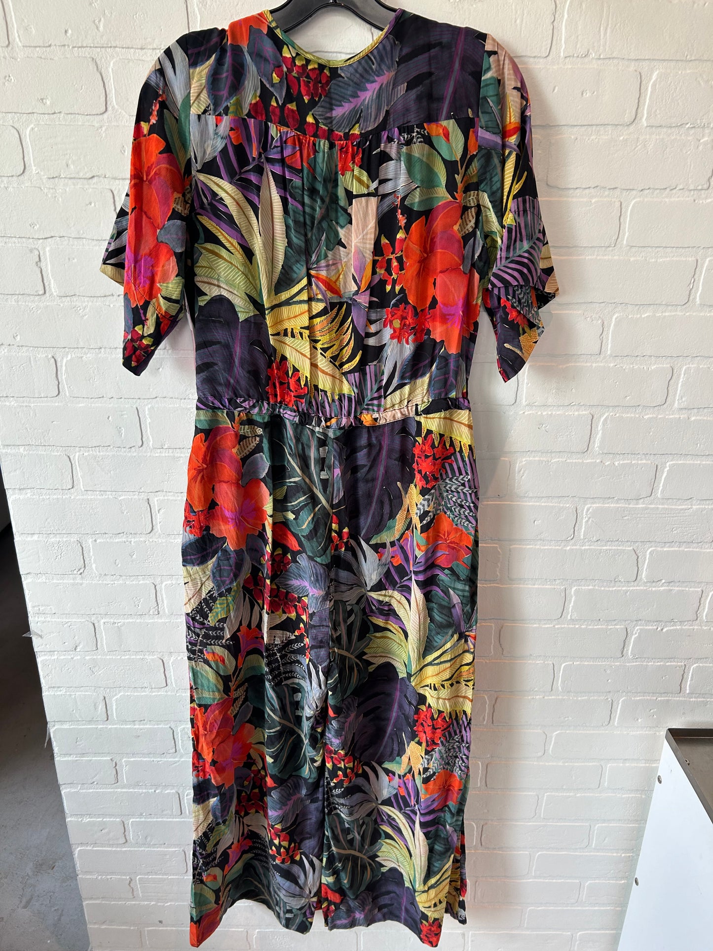 Jumpsuit By Johnny Was In Black & Orange, Size: Xs