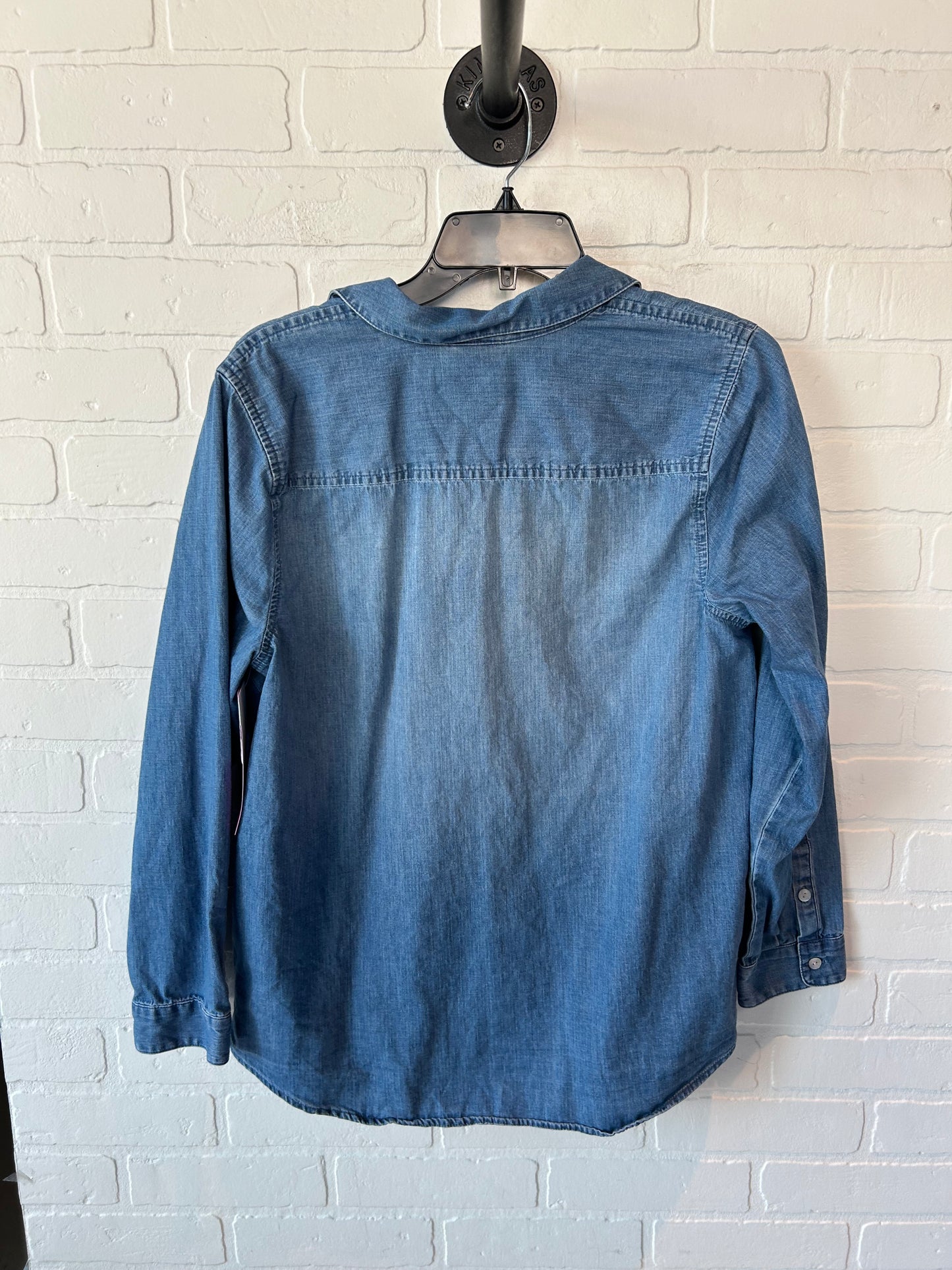 Top Long Sleeve By J. Jill In Blue Denim, Size: M