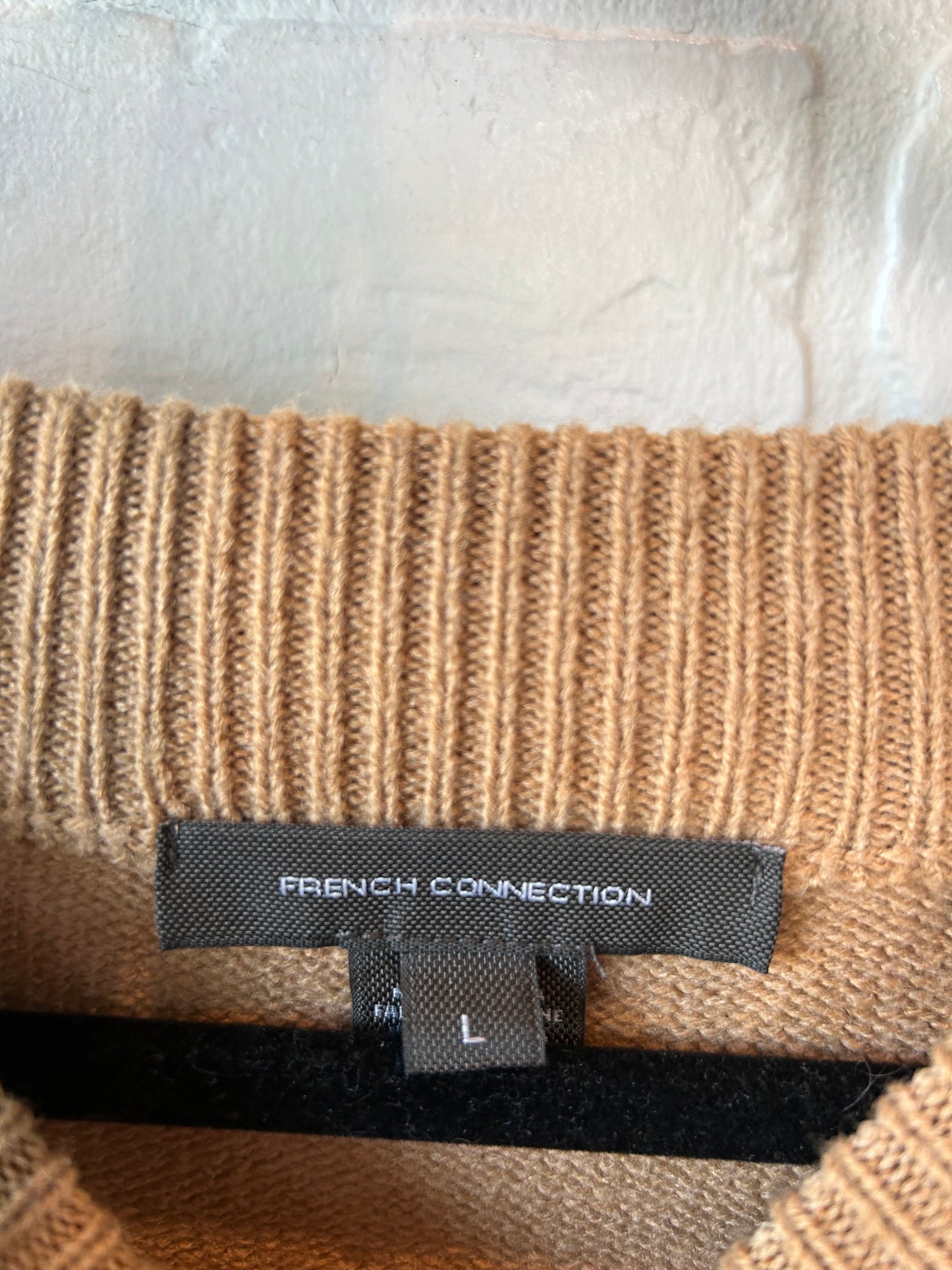 Dress Sweater By French Connection In Tan, Size: L