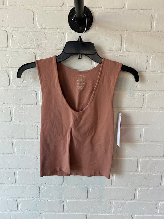 Top Sleeveless Basic By Free People In Tan, Size: Xs