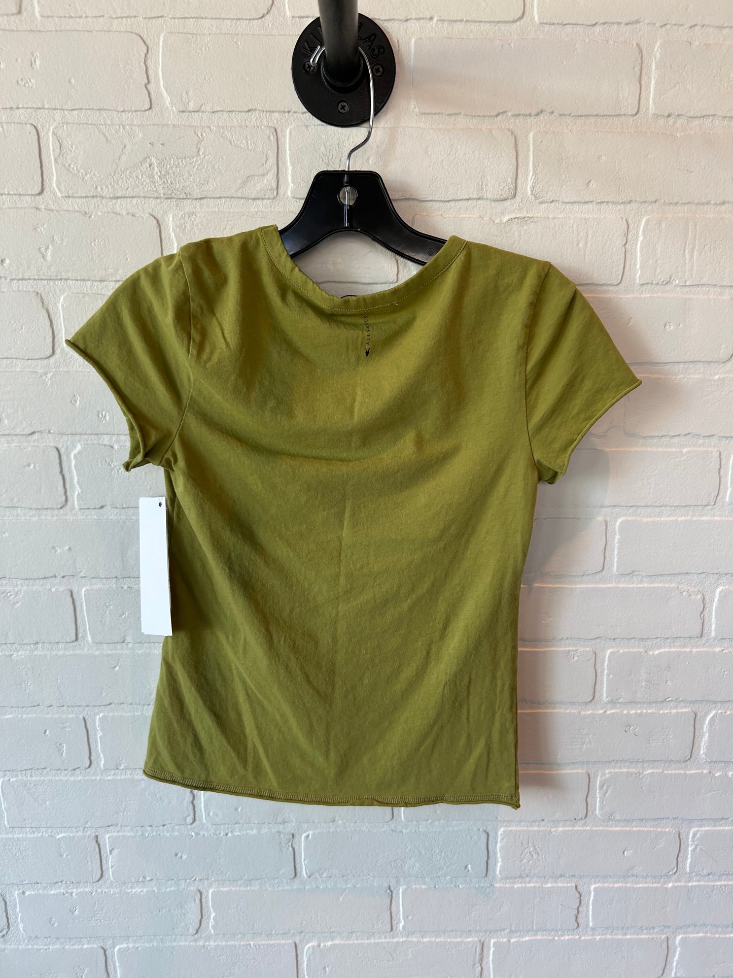 Top Short Sleeve Designer By All Saints In Green, Size: Xs