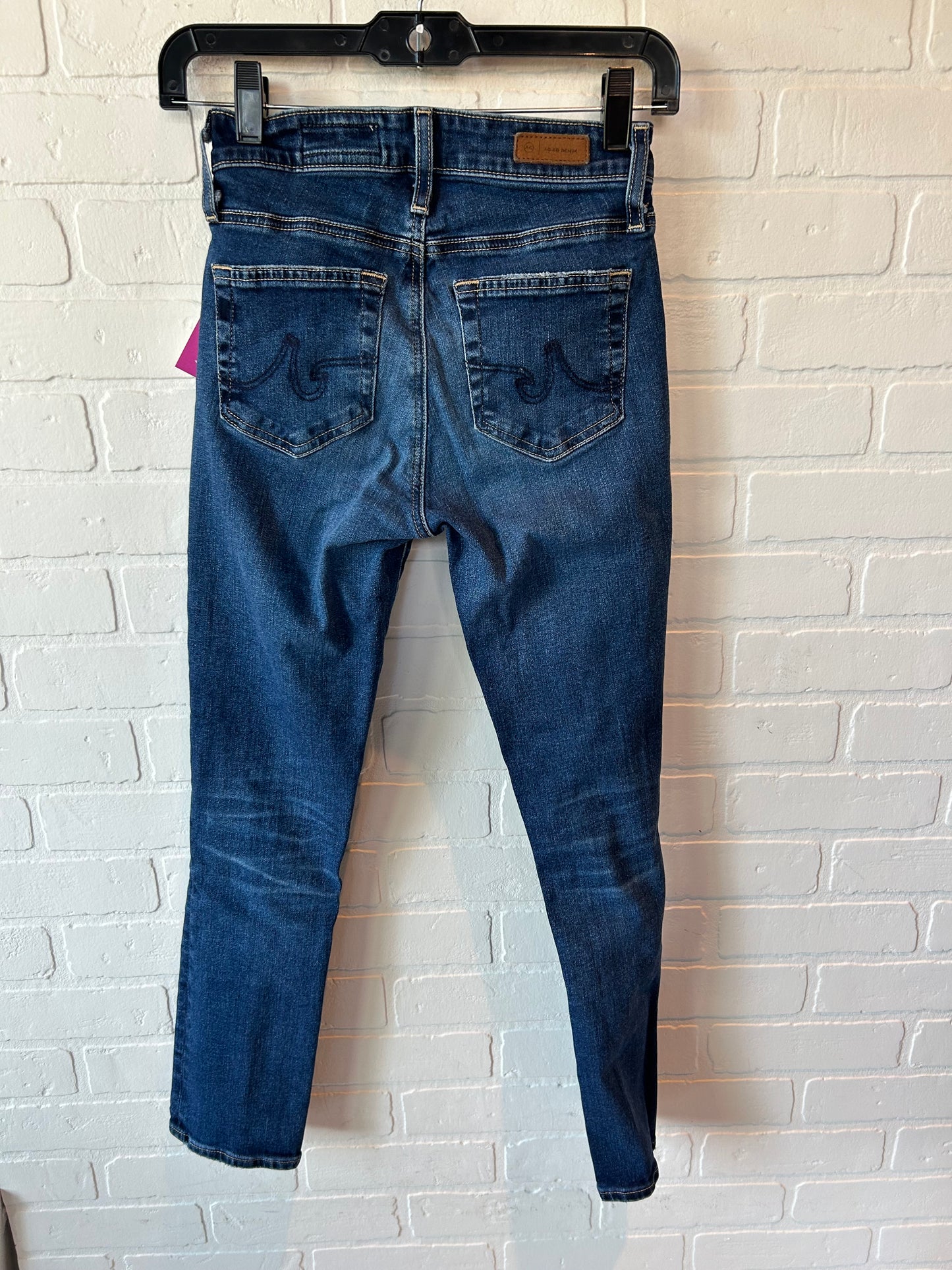 Jeans Skinny By Adriano Goldschmied In Blue Denim, Size: 00