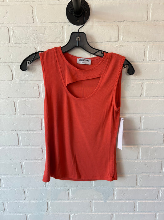 Top Sleeveless By Cmc In Orange, Size: Xs