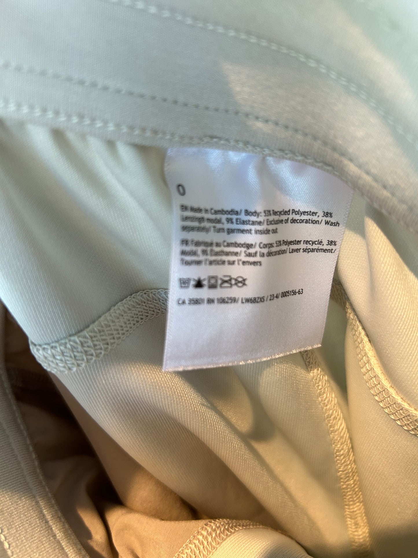 Athletic Pants By Lululemon In Cream, Size: 0