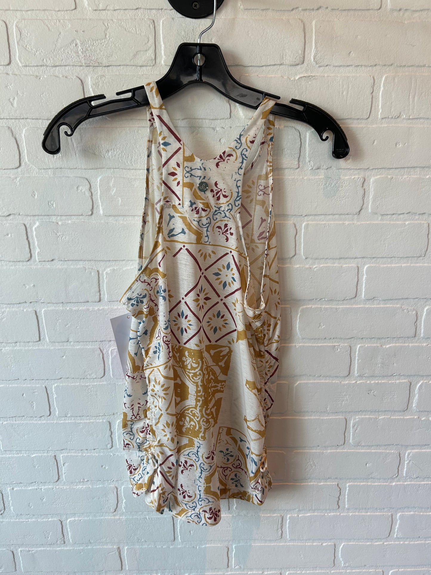 Top Sleeveless By Prana In Cream & Yellow, Size: Xs