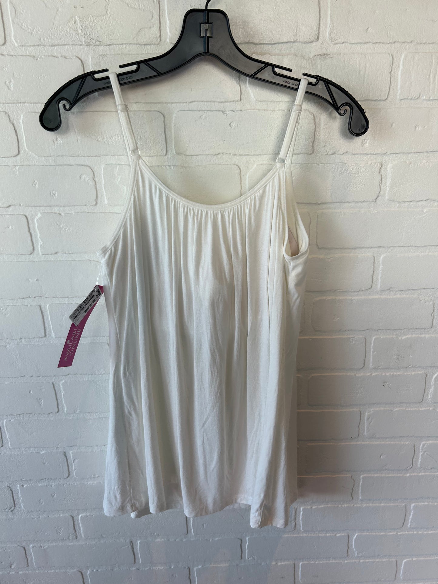 Top Sleeveless By Clothes Mentor In White, Size: L