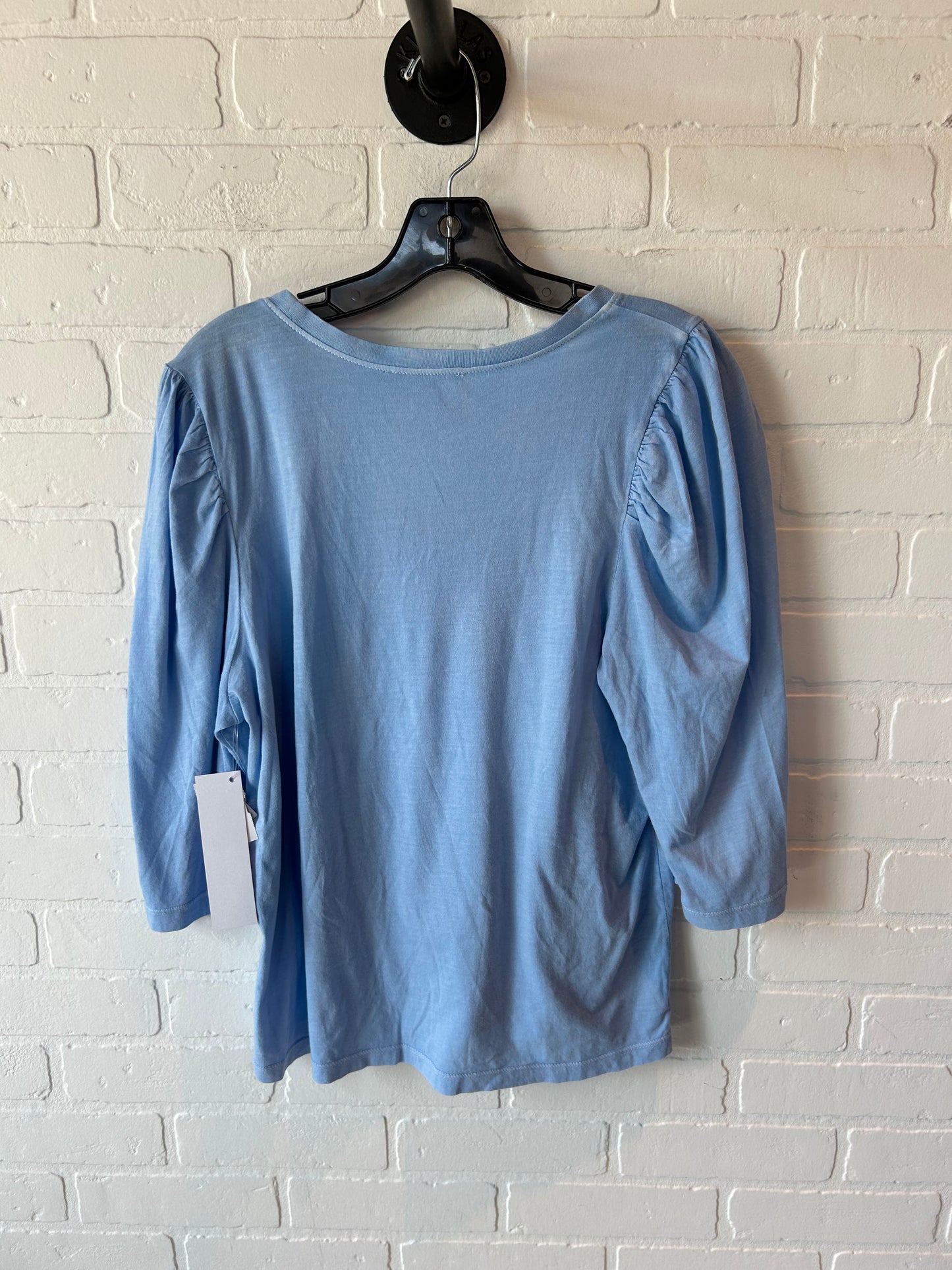 Top 3/4 Sleeve By Treasure And Bond In Blue, Size: L