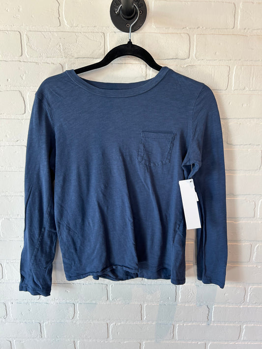 Top Long Sleeve Basic By Madewell In Blue, Size: S