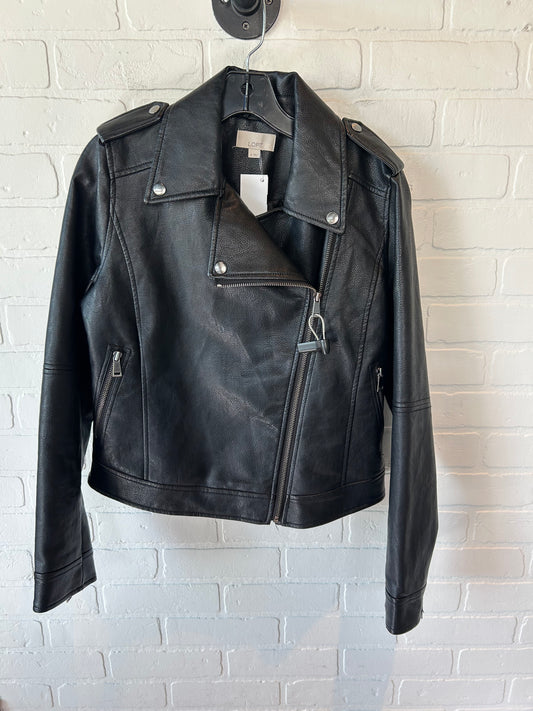 Jacket Moto By Loft In Black, Size: S