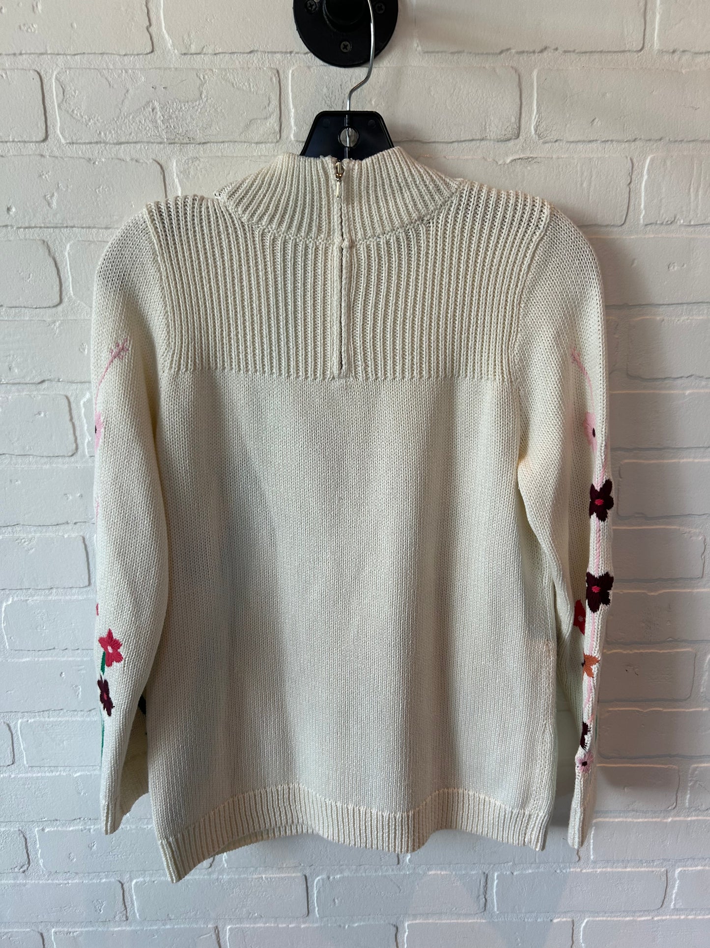 Sweater By Talbots In Cream, Size: M