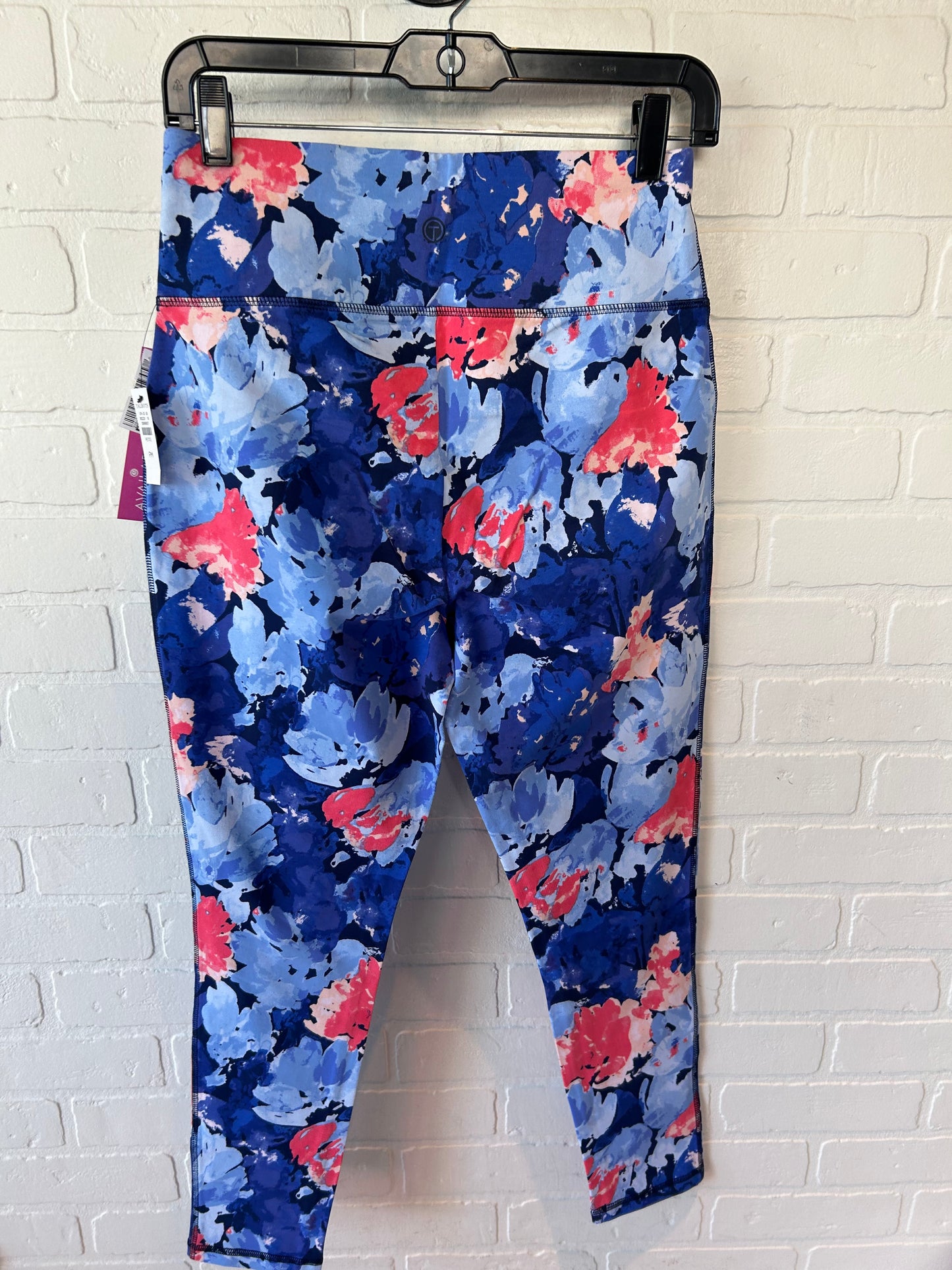 Athletic Leggings By Talbots In Blue & Pink, Size: 8