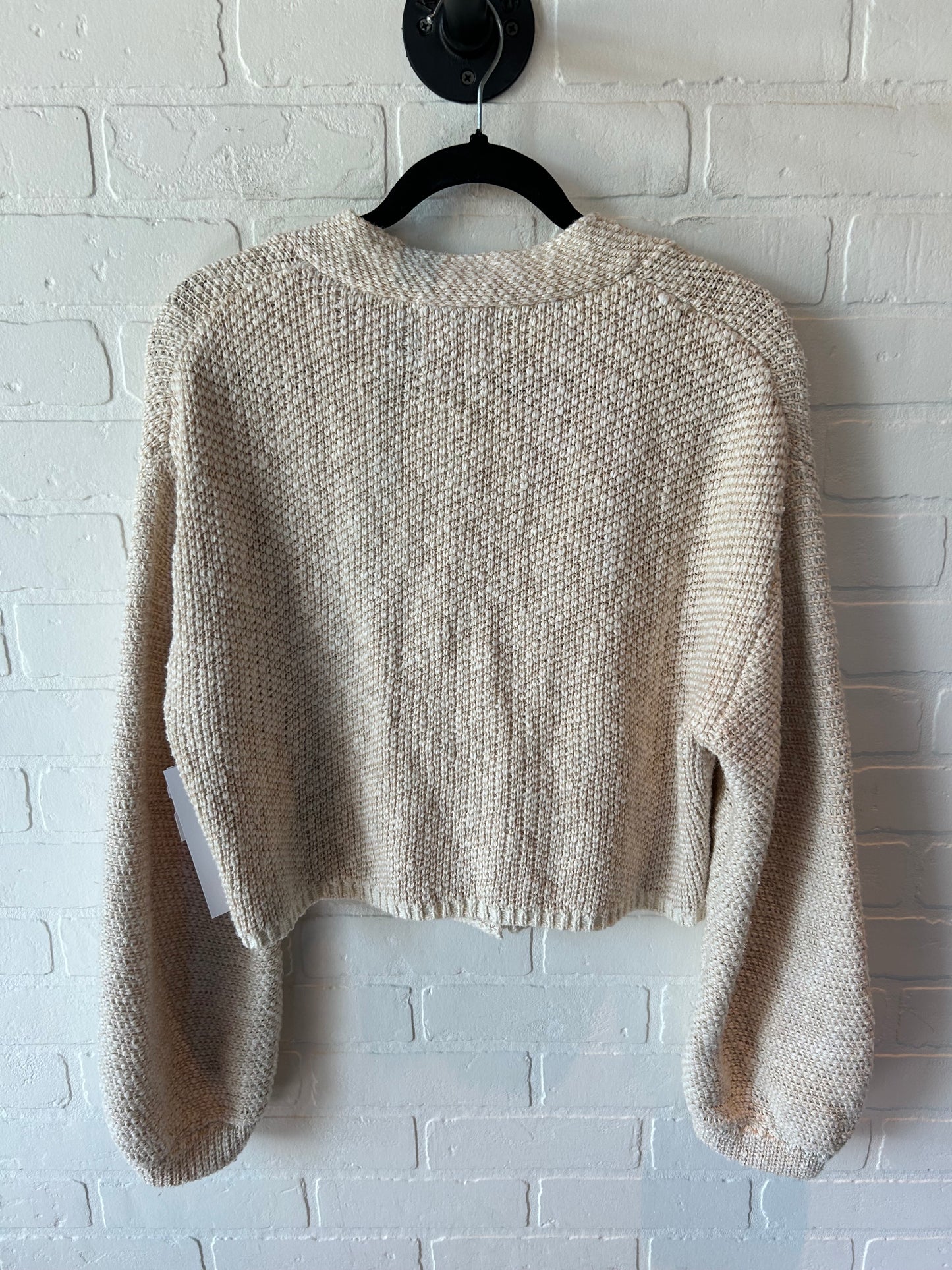 Sweater Cardigan By Urban Outfitters In Cream, Size: S