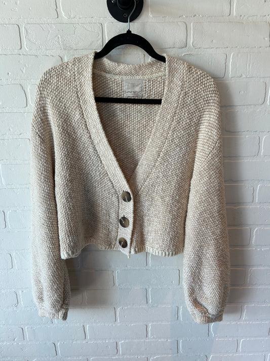 Sweater Cardigan By Urban Outfitters In Cream, Size: S