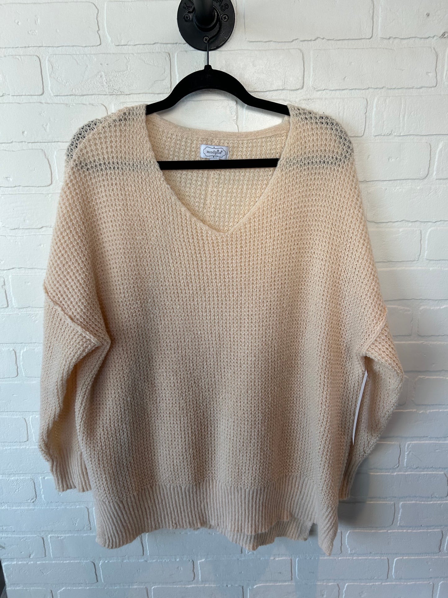 Sweater By Mudpie In Cream, Size: Onesize