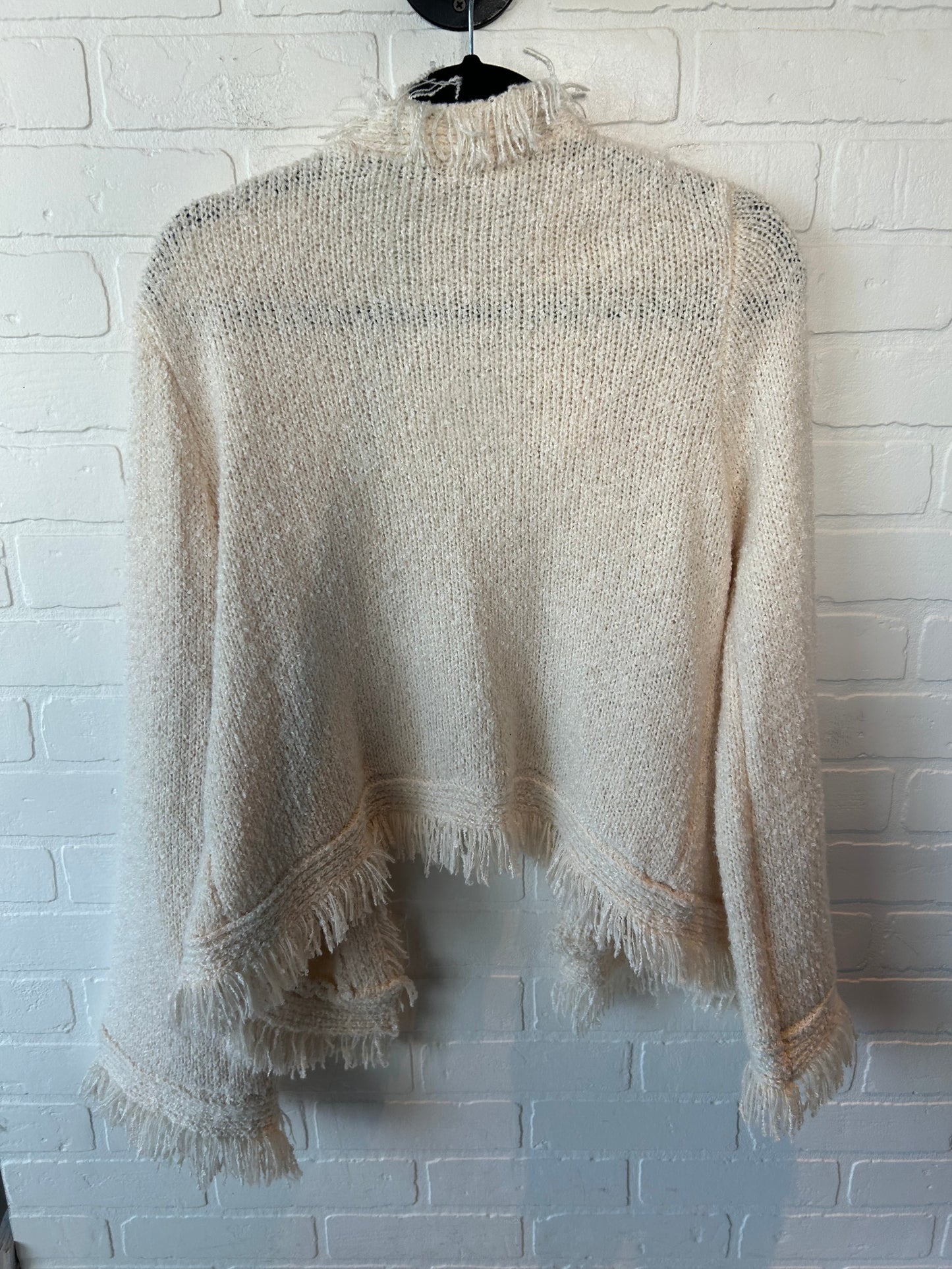 Sweater Cardigan By Boohoo Boutique In Cream, Size: M