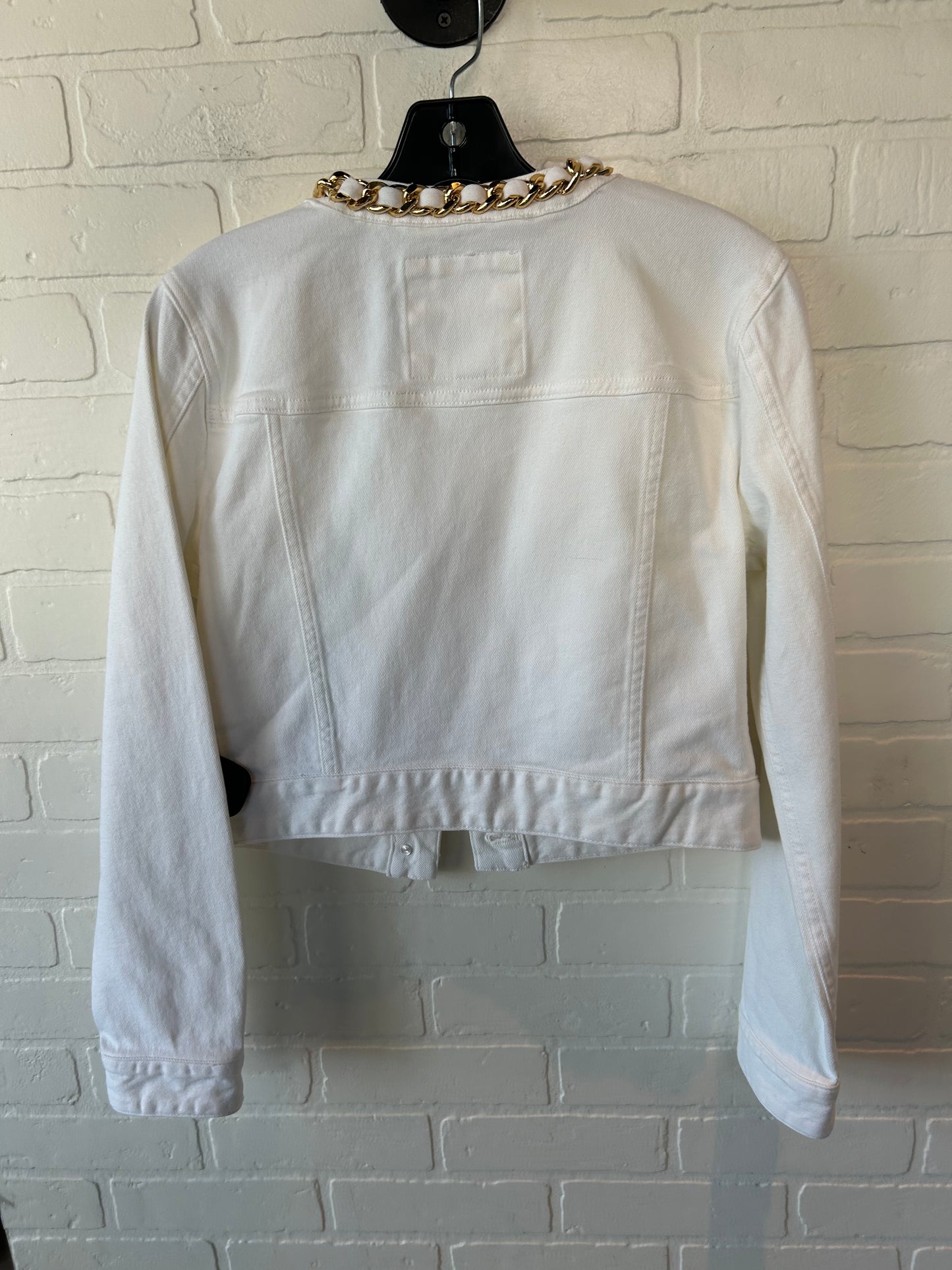 Jacket Denim By Michael By Michael Kors In White, Size: S