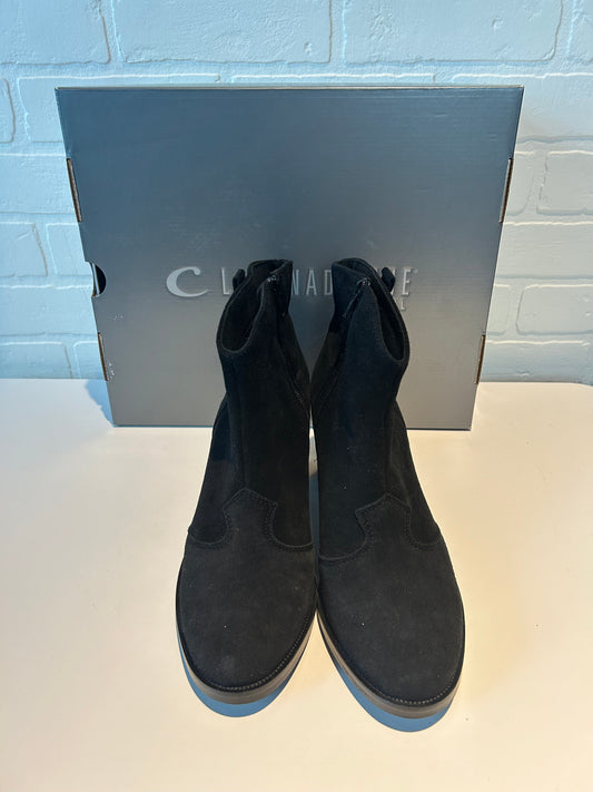 Boots Ankle Heels By Cma In Black, Size: 9.5