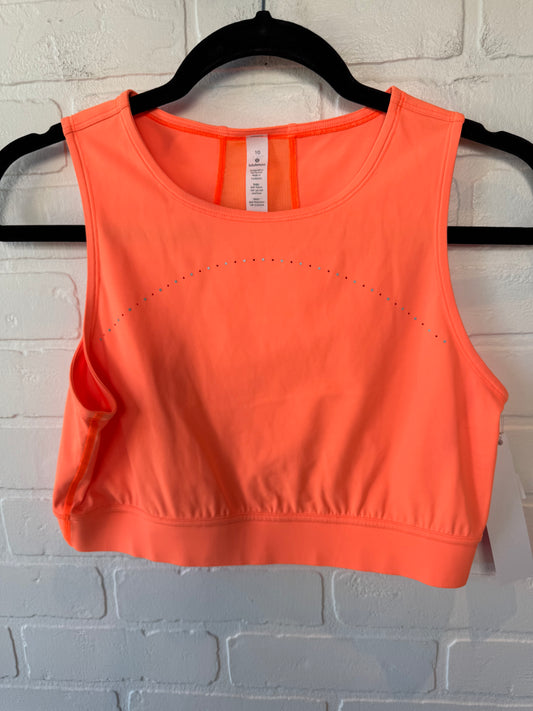 Athletic Bra By Lululemon In Orange, Size: M