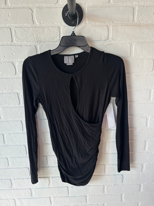 Top Long Sleeve By Cmb In Black, Size: Xs