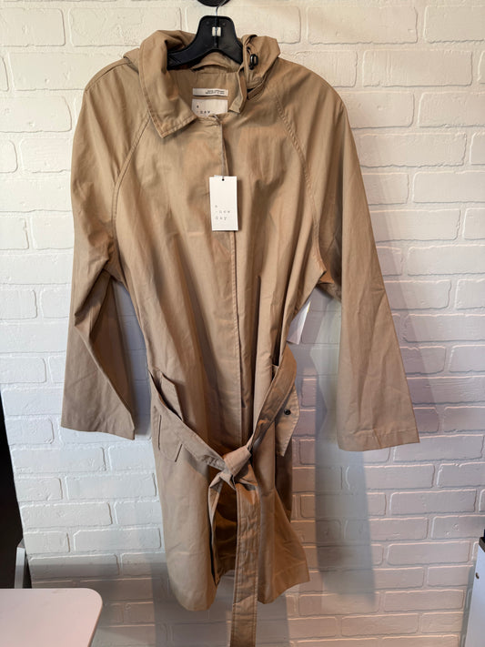 Coat Trench Coat By A New Day In Tan, Size: 1x