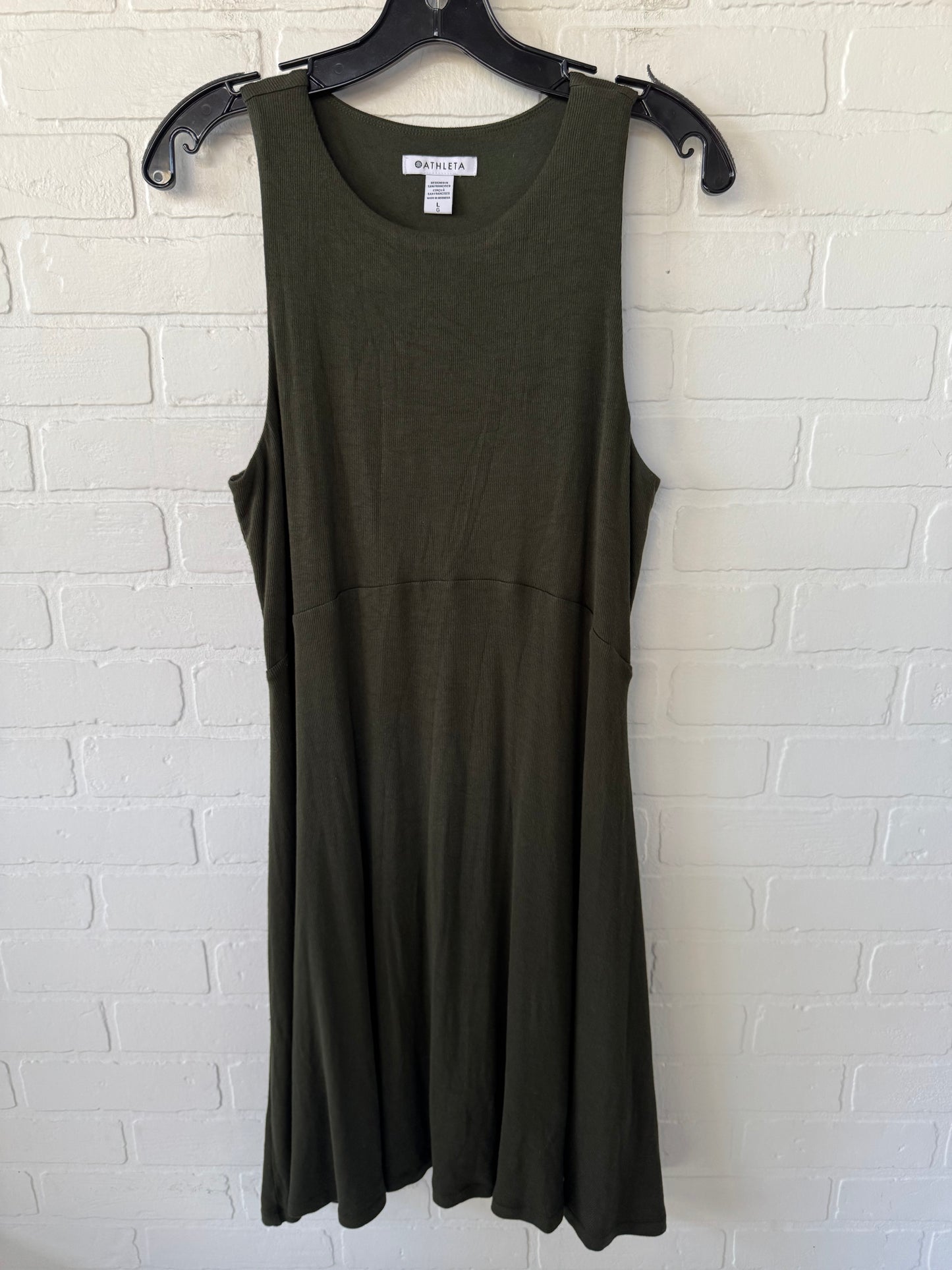 Athletic Dress By Athleta In Green, Size: L