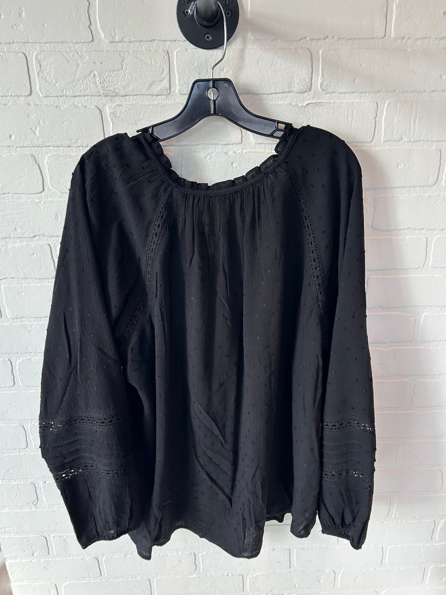 Top Long Sleeve By Torrid In Black, Size: 2x