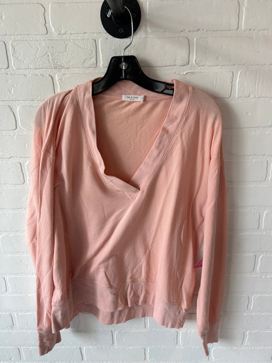 Top Long Sleeve By Rag And Bone In Peach, Size: M