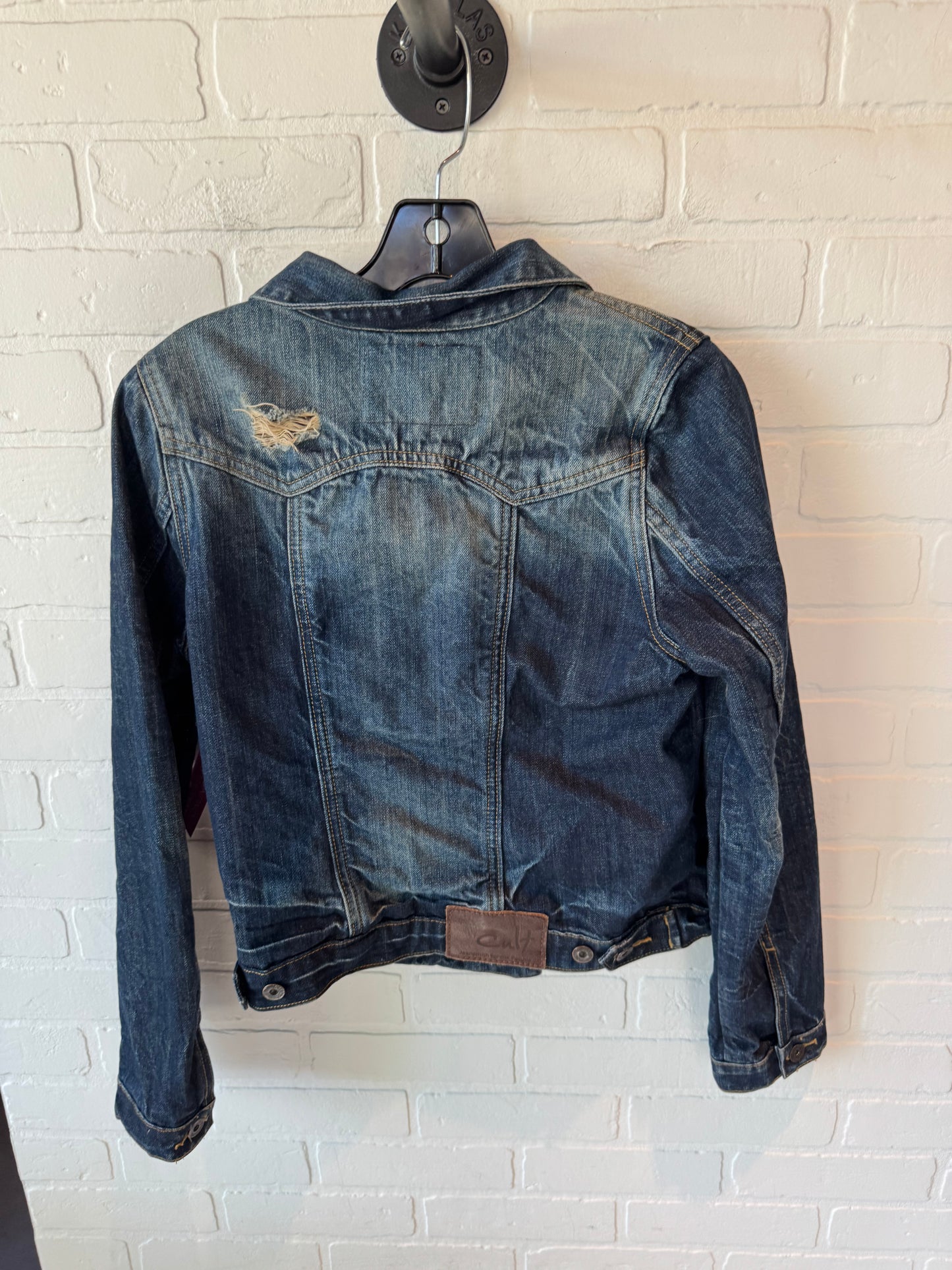 Jacket Denim By Clothes Mentor In Blue Denim, Size: M