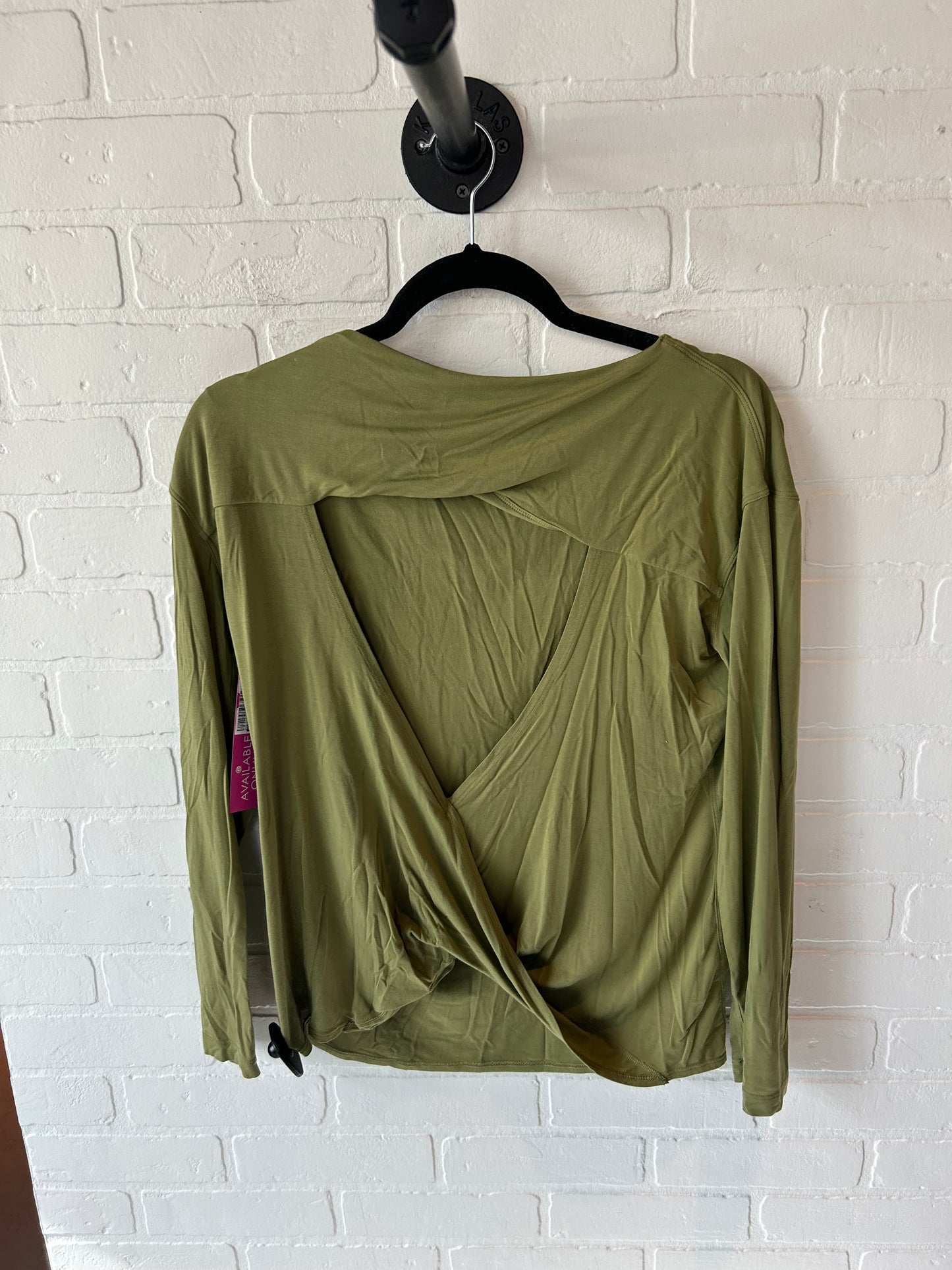 Athletic Top Long Sleeve Crewneck By Lululemon In Green, Size: S